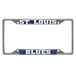 FANMATS 17186 St. Louis Blues Chrome Metal License Plate Frame, Team Colors, 6.25in x 12.25in