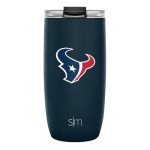 Simple Modern Officially Licensed NFL Houston Texans 16oz Travel Coffee Tumbler with Flip Lid | Stainless Steel Cup | Football Gifts for Men, Women | Voyager Collection | Houston Texans