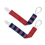 MASTERPIECES PUZZLE COMPANY MLB Chicago Cubs Pacifier 2 Pack Alternate, Team Colors, One Size