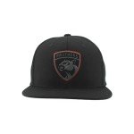 ZHATS Standard NHL Officially Licensed Adjustable Snapback Hat Flat Bill Z11 Black Element, One Size