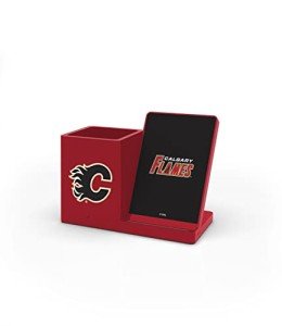 SOAR NHL Wireless Charger and Desktop Organizer, Calgary Flames