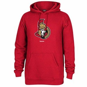 NHL Ottawa Senators Men's Jersey Crest Pullover Hoodie, Medium, Red