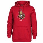 NHL Ottawa Senators Men's Jersey Crest Pullover Hoodie, Medium, Red