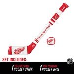 Franklin Sports Detroit Red Wings NHL Mini Soft Hockey Stick Set - NHL Team Soft Foam Mini Hockey Stick and Ball Set - Great Toy for Kids