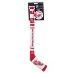 Franklin Sports Detroit Red Wings NHL Mini Soft Hockey Stick Set - NHL Team Soft Foam Mini Hockey Stick and Ball Set - Great Toy for Kids