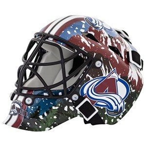 Franklin Sports NHL Colorado Avalanche Mini Hockey Goalie Mask with Case - Collectible Goalie Mask with Official NHL Logos and Colors