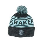 ZHATS Standard NHL Officially Licensed Beanie Pom Snag, Black, One Size