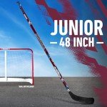 Franklin Sports NHL Colorado Avalanche Team 48-Inch Vinyl Hockey Stick (Left), Junior, Red