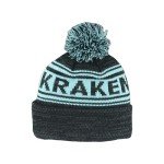 ZHATS Standard NHL Officially Licensed Beanie Pom Snag, Black, One Size