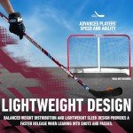 Franklin Sports NHL Colorado Avalanche Team 48-Inch Vinyl Hockey Stick (Left), Junior, Red