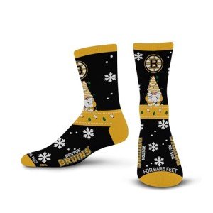 For Bare Feet NHL BOSTON BRUINS Holiday Sweater Gnome Team Colors Large