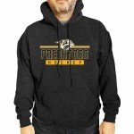 Wright & Ditson NHL Adult Heather Charcoal True Fan Hooded Sweatshirt Unisex - Unisex Cotton Poly Blend - Ultimate Comfort (Nashville Predators - Charcoal, Small)