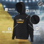 Wright & Ditson NHL Adult Heather Charcoal True Fan Hooded Sweatshirt Unisex - Unisex Cotton Poly Blend - Ultimate Comfort (Nashville Predators - Charcoal, Small)
