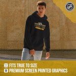 Wright & Ditson NHL Adult Heather Charcoal True Fan Hooded Sweatshirt Unisex - Unisex Cotton Poly Blend - Ultimate Comfort (Nashville Predators - Charcoal, Small)
