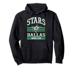 Dallas Stars Hockey Club Black Officially Licensed Pullover Hoodie