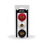 Team Golf NHL Chicago Blackhawks 3 Golf Ball Pack Regulation Size Golf Balls, 3 Pack, Full Color Durable Team Imprint