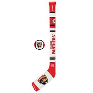 Franklin Sports Florida Panthers NHL Mini Soft Hockey Stick Set - NHL Team Soft Foam Mini Hockey Stick and Ball Set - Great Toy for Kids