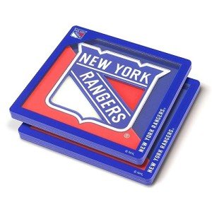 YouTheFan NHL New York Rangers 3D Logo Series Coasters