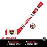 Franklin Sports Florida Panthers NHL Mini Soft Hockey Stick Set - NHL Team Soft Foam Mini Hockey Stick and Ball Set - Great Toy for Kids