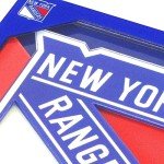 YouTheFan NHL New York Rangers 3D Logo Series Coasters