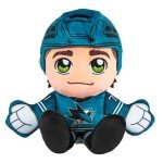 Bleacher Creatures San Jose Sharks Macklin Celebrini 8" Kuricha Sitting Plush - Soft Chibi Inspired NHL Player