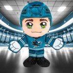 Bleacher Creatures San Jose Sharks Macklin Celebrini 8" Kuricha Sitting Plush - Soft Chibi Inspired NHL Player