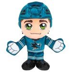 Bleacher Creatures San Jose Sharks Macklin Celebrini 8" Kuricha Sitting Plush - Soft Chibi Inspired NHL Player