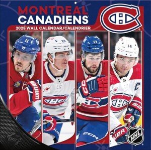 TURNER SPORTS Montreal Canadiens - Bilingual 2025 12x12 Team Wall Calendar (25998012097)