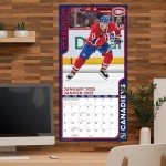 TURNER SPORTS Montreal Canadiens - Bilingual 2025 12x12 Team Wall Calendar (25998012097)