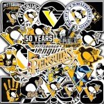 27 PCS Pittsburgh American Penguins Hockey Stickers for Water Bottle, Laptop, Bicycle, Computer, Motorcycle, Travel Case, Car Decal Decoration Sticker