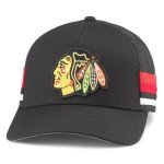 AMERICAN NEEDLE Chicago Blackhawks NHL Hotfoot Adjustable Snapback Baseball Hat, Black (23018A-CBH-BLK)