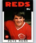 1986 Topps #741 Pete Rose MG NM-MT Cincinnati Reds Baseball