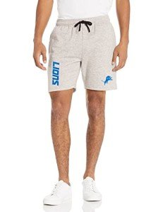 FOCO Detroit Lions NFL Gray Wordmark Fleece Shorts - XXL