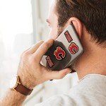 FANMATS 30778 NHL - Calgary Flames 12 Count Mini Decal Sticker Pack 5 x 6.25 in.- Great Gift for Sports Fans - Works On Hard Surfaces - for Homes, Cars, Trucks, SUVs.