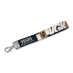 Rico Industries NHL Hockey Vegas Golden Knights Standard Wrist Lanyard Key Chain, Cute Wristlet Strap Keychain Holder for Women Men Car Keys ID Badges Card Wallet Phone Camera