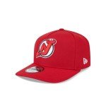 New Era NHL 9FIFTY A-Frame Adjustable Snapback Hat Cap One Size (US, Alpha, One Size, New Jersey Devils - Red)