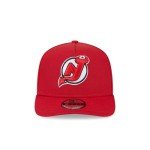 New Era NHL 9FIFTY A-Frame Adjustable Snapback Hat Cap One Size (US, Alpha, One Size, New Jersey Devils - Red)