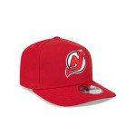 New Era NHL 9FIFTY A-Frame Adjustable Snapback Hat Cap One Size (US, Alpha, One Size, New Jersey Devils - Red)