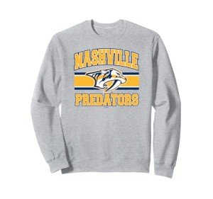 Nashville Predators Stripe Gray Officially Licensed Sweatshirt