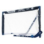 Franklin Sports NHL Toronto Maple Leafs Mini Hockey Set - Kids Indoor Knee Hockey Goal, Ball, + 2 Mini Hockey Stick Combo Set - Youth NHL Team Indoor Toy Knee Hockey Sets - NHL Official - Ages 3+