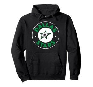 Dallas Stars Symbol Black Officially Licensed Pullover Hoodie