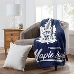 Northwest NHL Toronto Maple Leafs Unisex-Adult Raschel Throw Blanket, 50" x 60", Signature