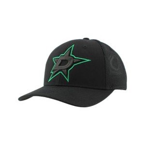 ZHATS Standard NHL Officially Licensed Adjustable Snapback Hat Dakota Element Black, One Size