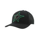 ZHATS Standard NHL Officially Licensed Adjustable Snapback Hat Dakota Element Black, One Size