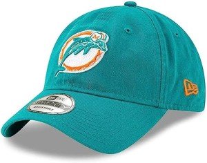 New Era NFL Core Classic 9TWENTY Adjustable Hat Cap One Size Fits All (Miami Dolphins Historic Logo)