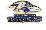 aminco NFL Baltimore Ravens Team Logo Pin, team color, "1.0""-1.5"" x 1.0-1.5""" (NFL-PN-001-31)