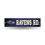 Rico Industries NFL Baltimore Ravens 16-Inch Plastic Street Sign Décor