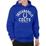 Junk Food Clothing x NFL - Indianapolis Colts - Classic Team Logo - Unisex Adult Pullover Fleece Hoodie for Men and Women - Size Large