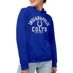 Junk Food Clothing x NFL - Indianapolis Colts - Classic Team Logo - Unisex Adult Pullover Fleece Hoodie for Men and Women - Size Large