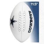 Franklin Sports NFL Dallas Cowboys Autograph Football - Official Size White Panel Souvenir Football for Autographs + Signatures - NFL Team Fan Shop Memorabilia Football for Display